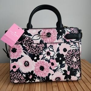 NWT Kate spade staci dahlia floral printed satchel
